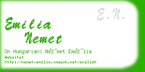 emilia nemet business card